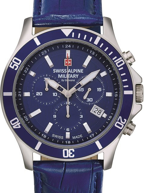 Swiss Alpine Military Chronograph, Quarz, Edelstahl, 42 mm, Herren - Bild 1