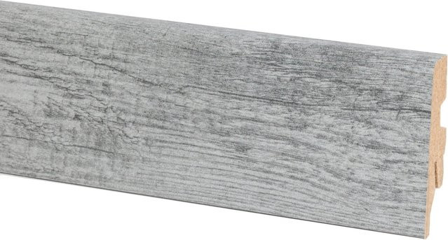 Sockelleiste Historic Pine mit Kabelkanal von OBI in Braun und Grau, H x B x T: 60 x 20 x 2600 mm - Bild 1