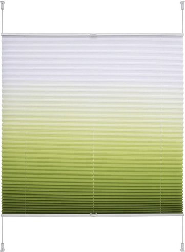 LIEDECO Klemmfix-Plissee in Grün, B: 90 cm, H: 130 cm - Bild 1