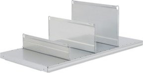 Bito Fachtrennblech aus verzinktem Stahl, Farbe: Silber, B: 40,0 cm, H: 30,0 cm - Bild 1