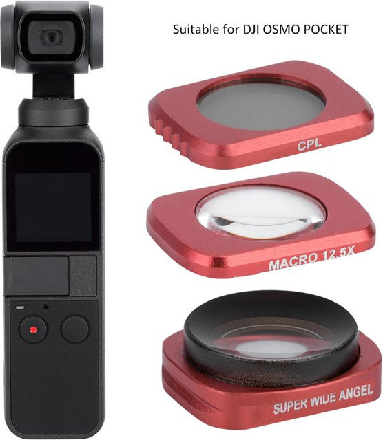 DJI Osmo Pocket CR Objektivfilter Kit mit Weitwinkel, Makro und CPL in Braun - Bild 1