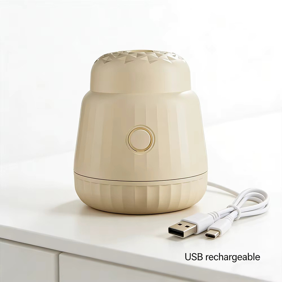 Untior Elektrischer Fusselentferner in Beige mit Digitaldisplay und 3-Gang-Einstellung, Wiederaufladbarer Stoffrasierer und Haarballentrimmer - Bild 5