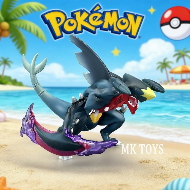 Bandai Pokémon Garchomp Actionfigur, 10cm, Kunststoff, Bunt / Mehrfarbig - Bild 1