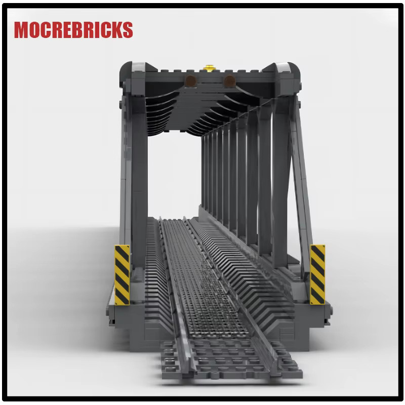 MOCREBRICKS Zugbrücken-Bausteine Set, Eisenbahn Gleisverlängerung, Brückenzubehör - Bild 2