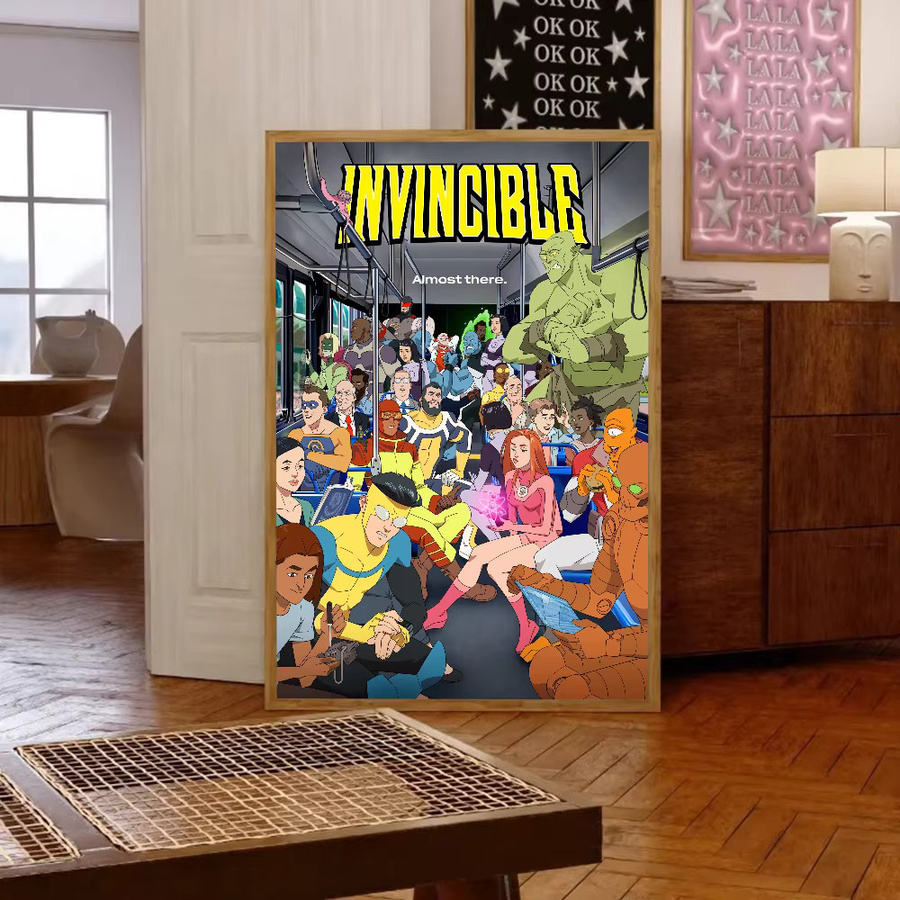 Invincible Staffel 2 Cartoon-Poster als selbstklebender wasserfester Papieraufkleber für deine Wanddekoration in Mehrfarbig - Bild 5