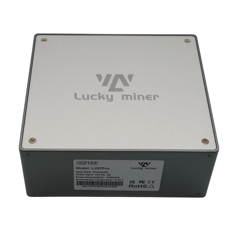 Lucky Miner LV07 Pro Bitcoin Miner mit BM1370 Chip, 3TH/S Hashrate und 50W Leistungsaufnahme, SHA256 Algorithmus - Bild 3