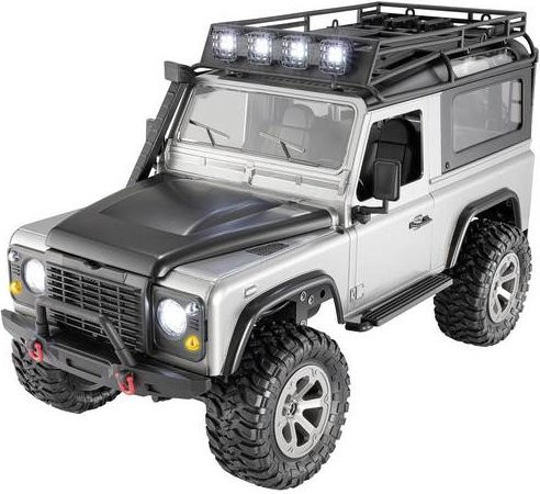 Reely RC Modellauto Elektro Crawler Silber Brushed 1:16 mit Allradantrieb 4WD und 2,4GHz Fernsteuerung inkl. Akku - Bild 1