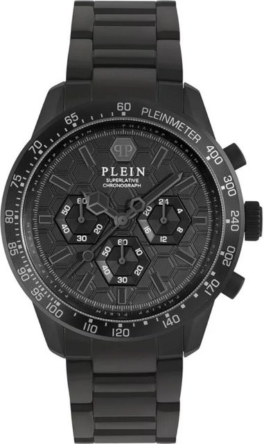 Philipp Plein Chronograph, Quarz, Edelstahl, Schwarz, 44 mm, Herren - Bild 1