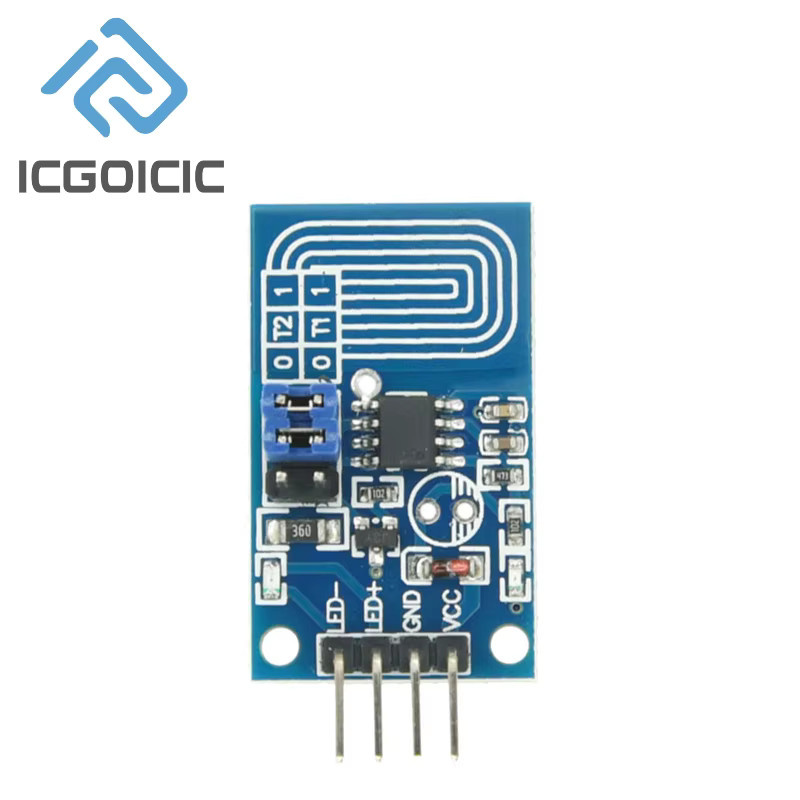 ICGOICIC Kapazitives Touch-LED-Dimmermodul mit stufenloser PWM-Dimmung, 9–30 V Eingang, max. 5 A, blau, für 12 V/24 V LED-Streifen und Panel-Leuchten - Bild 2