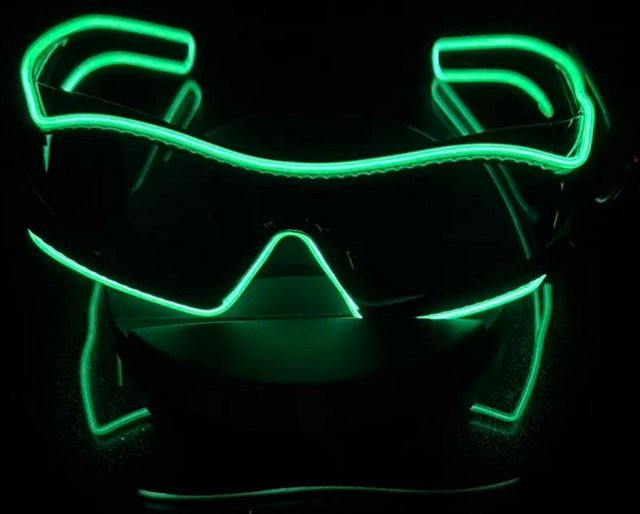 Yiran glasses Sonnenbrille Pixel, rectangular, Unisex, plastic, green black - Bild 1