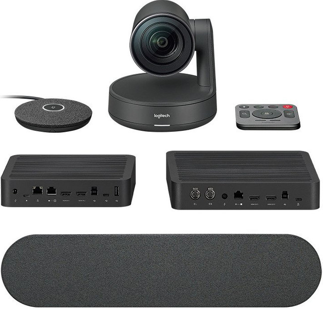 Logitech Rally Modulares 4K UHD Videokonferenzsystem in Schwarz mit USB-C, Bluetooth und HDMI - Bild 1