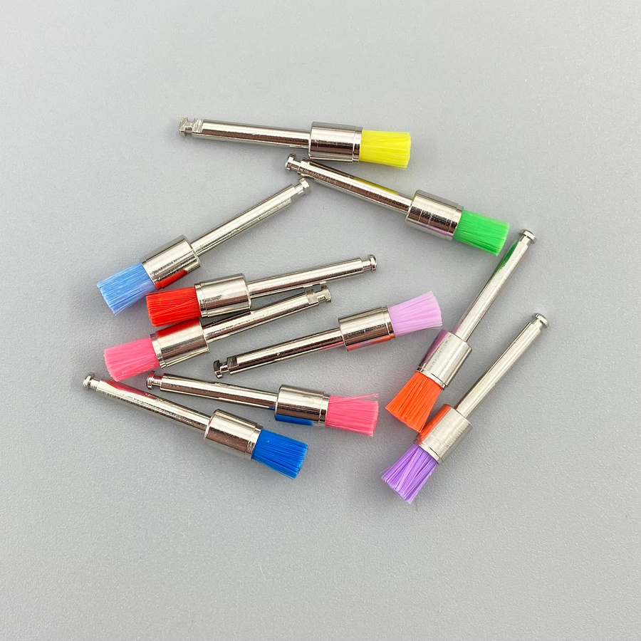 Flex-Well Einweg Dental Polierer Nylon Borsten Pinsel, 10 Stück - Bild 3