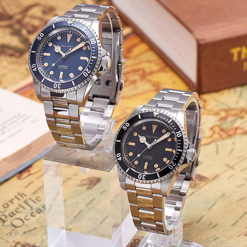 Baltany Armbanduhr Automatik, Edelstahl, Blau, 39 mm, Herren - Bild 2