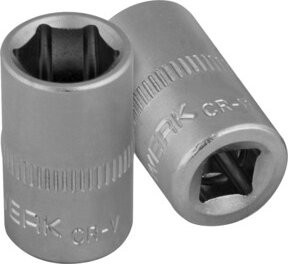 Kraftwerk BASIC LINE 1/4 Zoll Steckschlüsseleinsatz 12 mm aus Chrome-Vanadium in Silber - Bild 1