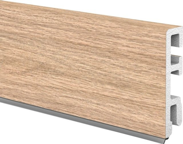 Döllken Profiles Hartschaumleiste Cubica 60 sk in Eiche, Farbe: Braun, B/H/L: 60 mm x 14 mm x 2500 mm - Bild 1