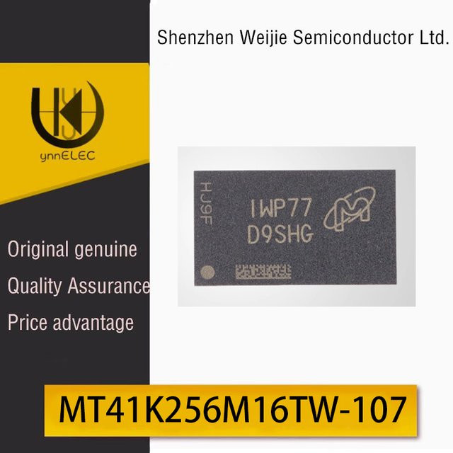 MT41K256M16TW-107 IT:P DDR3L SDRAM Speicherchip 4Gb FBGA-96 Schwarz - Bild 1