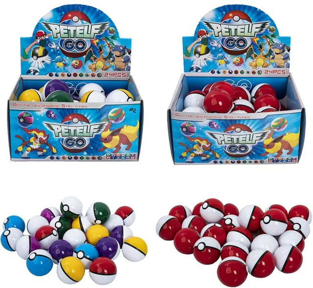 Bandai Pokémon Pokeball, 24-teiliges Set, Anime-Figur Pikachu, Sammelspielzeug - Bild 1