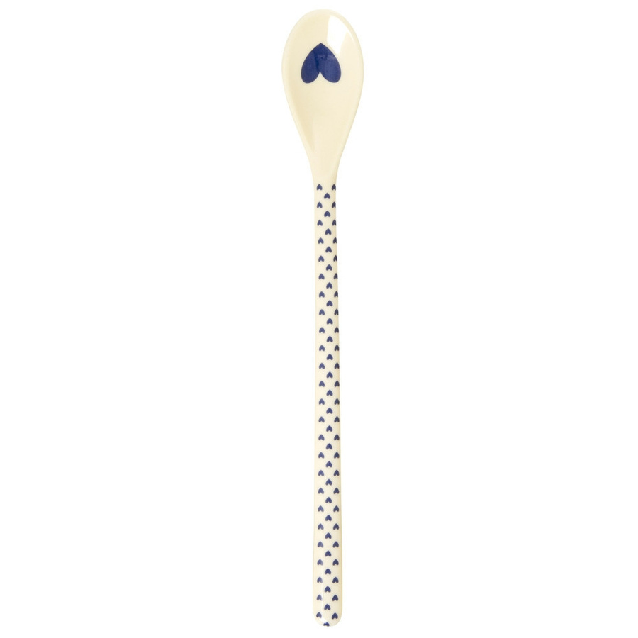 Rice Melamin Latte-Löffel Favorite Hearts in Navy Blue - Bild 1