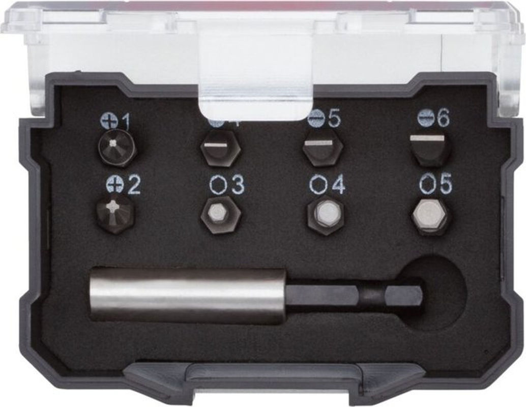 Gedore Red Bit-Box 1/4 Zoll, 9-teiliger Bit-Satz in Rot und Schwarz - Bild 2