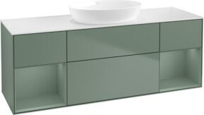 V&B Waschtischunterschrank Finion in Eiche lackiert, Breite: 160 cm, Tiefe: 50,1 cm, Höhe: 50,1 cm - Bild 1