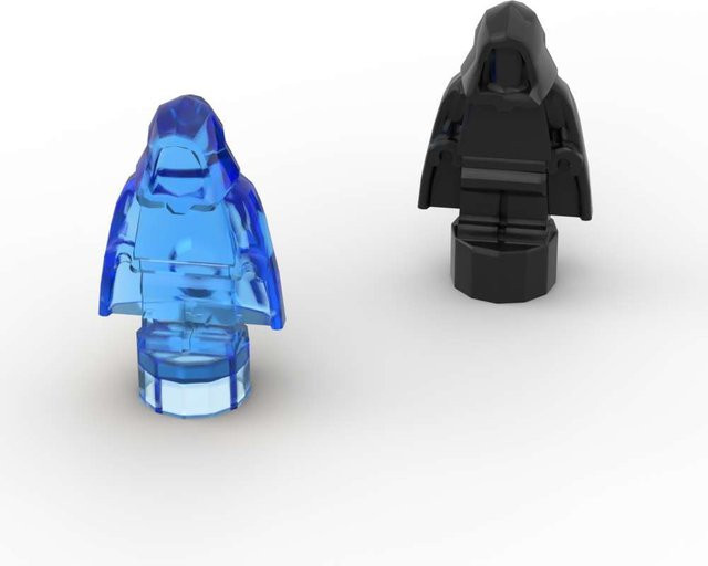 SixBricks Mini Bausteine Zubehör Set mit Statuen Trophäe Kaiser Cape und Haube in Schwarz, 10 Stück - Bild 1