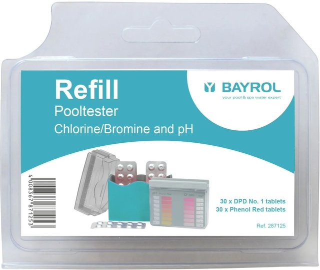 Bayrol Pooltester pH und Chlor Nachfüllpack mit 60 Tabletten - Bild 1
