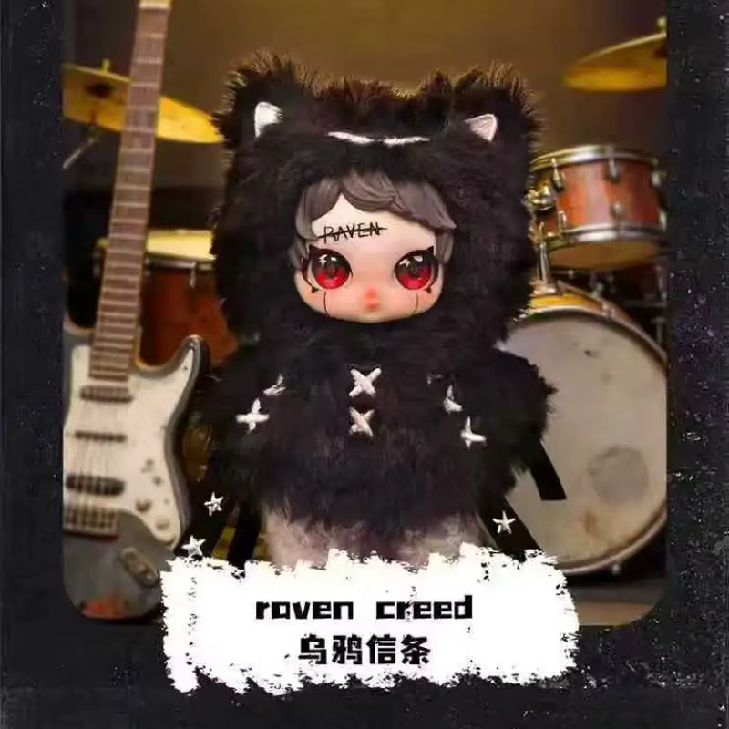 52TOYS Owen Rock Star Serie, Plüsch-Blindbox, Rucksack-Anhänger, Deko-Puppe - Bild 3