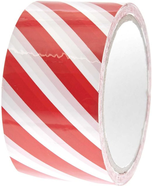 Rico Design Paper Poetry Paketklebeband rot-weiß Breite: 5 cm, Länge: 33 m - Bild 1