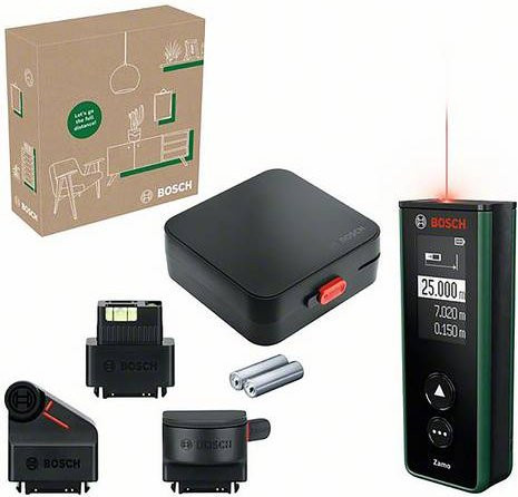 Bosch Digitaler Laser-Entfernungsmesser Zamo Set in Schwarz und Grün mit 25 m Messbereich - Bild 2