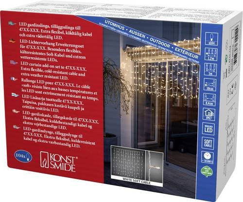 Konstsmide Maxi LED-Kompakt-System Erweiterung mit 104 Dioden in Warmweiß für 24V Lichtervorhang-Systeme - Bild 1