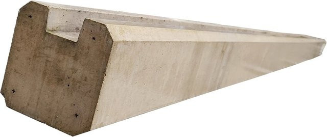 Beckers Betonzaun Anfangspfosten Klassik in Grau, Höhe: 235 cm - Bild 1