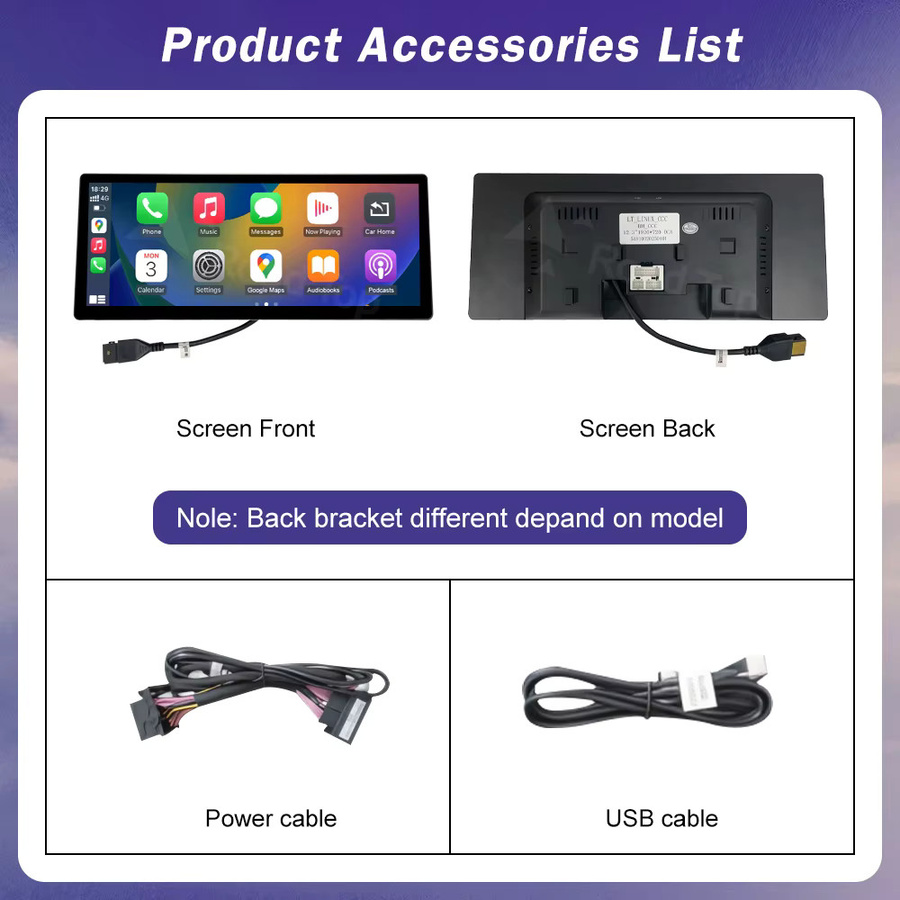 Road Top Multimedia Radio mit 12,3 Zoll Ultradünnem Bildschirm für BMW 1/2/3/4 Serie F20 F21 F22 F23 F30 F31 F33 F36 CIC NBT EVO Wireless CarPlay in Schwarz - Bild 5