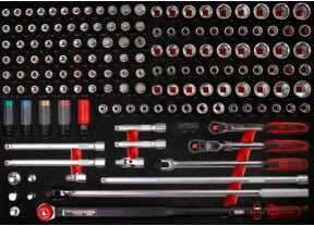 KS Tools 1/2 Zoll Steckschlüssel-Satz mit Schaumstoffeinlage, 149-teilig, multicolor - Bild 1