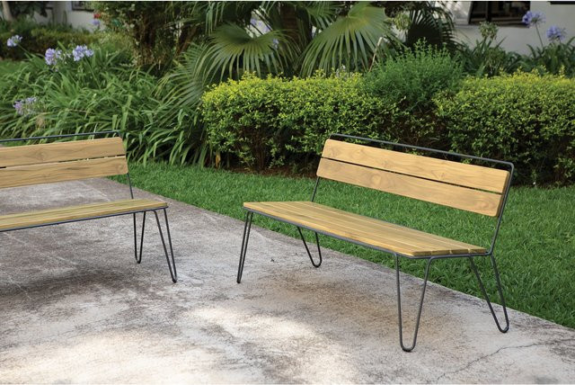 Tramontina Bank TARSILA Dreisitzer aus Carbonstahl für Garten und Veranda, H x B x T: 60,5 x 144,5 x 74,4 cm - Bild 1