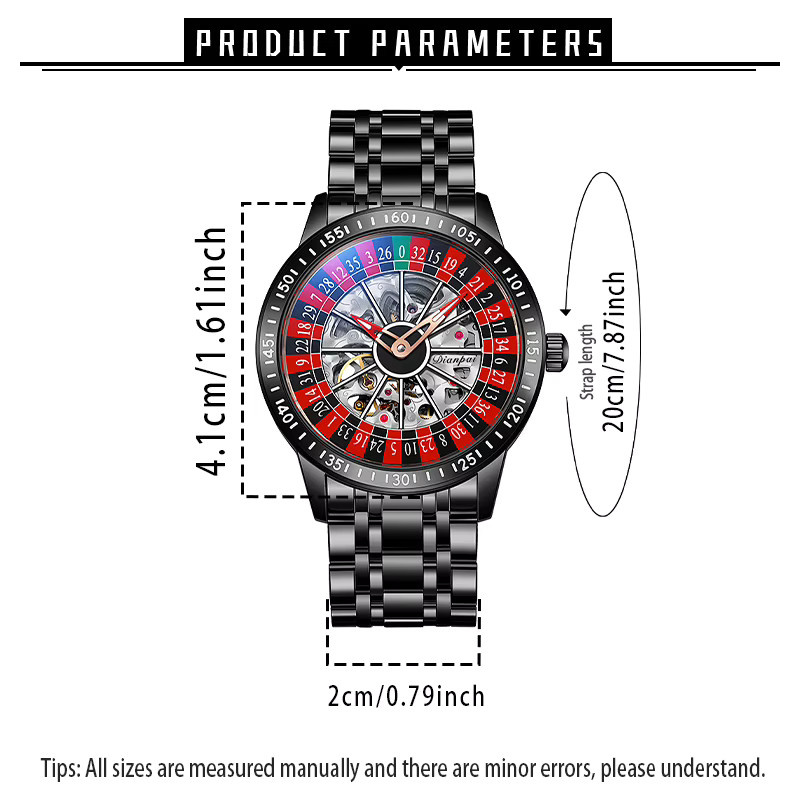 Dianpai Armbanduhr Automatik, Edelstahl, Weiß, Herren - Bild 3