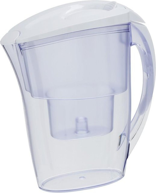 Wasserfilterkanne XavaX mit Deckel und 2 Filterkartuschen, Weiß, 2,4 l - Bild 1