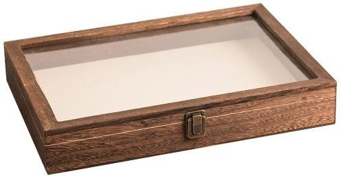Puntos Schaubox aus Holz in Braun zur Aufbewahrung von Insektenproben, große Schattenbox 2XL - Bild 1
