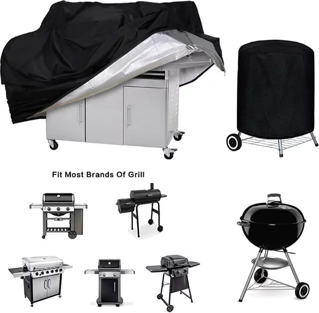 Weber BBQ-Abdeckung für runde Grills in Schwarz zum Schutz vor Staub und Regen - Bild 1