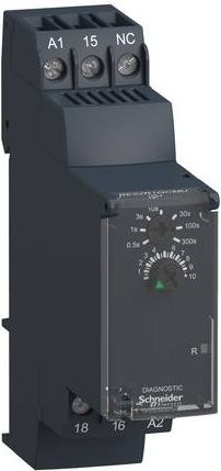 Schneider Electric RE22R1QCMU Elektronisches Zeitrelais für DIN-Schiene in Grau - Bild 1