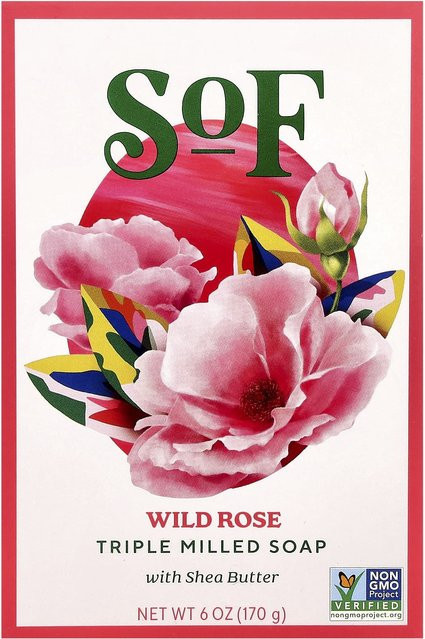 SoF Seife, Sheabutter, Wildrose, 170 g, pink - Bild 1