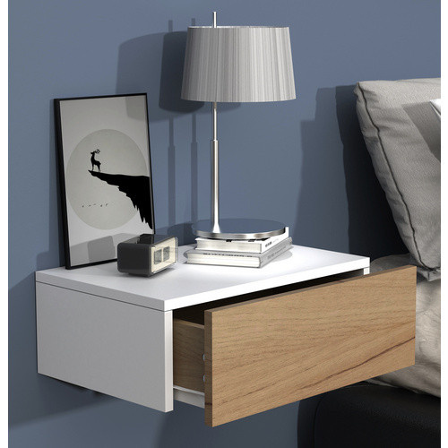 VCM Wandregal Usal in Weiss, B/H/T: 45 x 15 x 30 cm - Bild 2