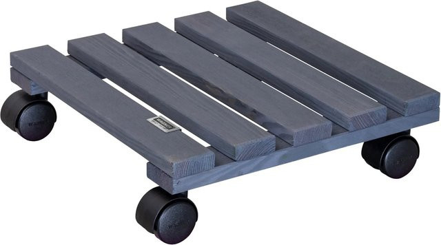 Wagner Multi Roller Nature Rollwagen für Pflanzgefäße in Anthrazit mit 100 kg Tragkraft, B/T: 29,0 x 29,0 cm - Bild 1