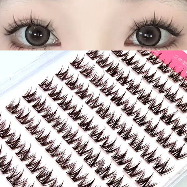 lonzunin Falsche Wimpern, künstlicher Nerz, Black, Unisex - Bild 1