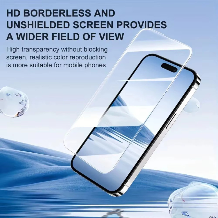 3er-Pack Full Cover Displayschutzfolie aus gehärtetem Glas für Apple iPhone in Transparent - Bild 2