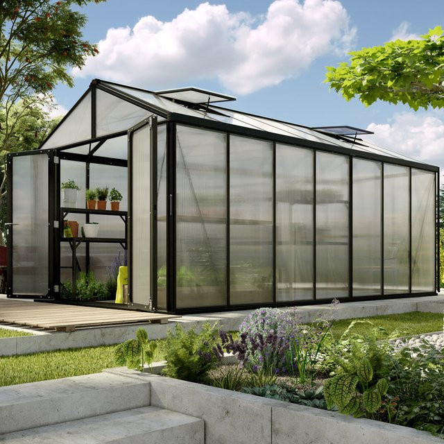 Vitavia Gewächshaus Zeus Comfort 13800 Schwarz 13,8 m² - Bild 1