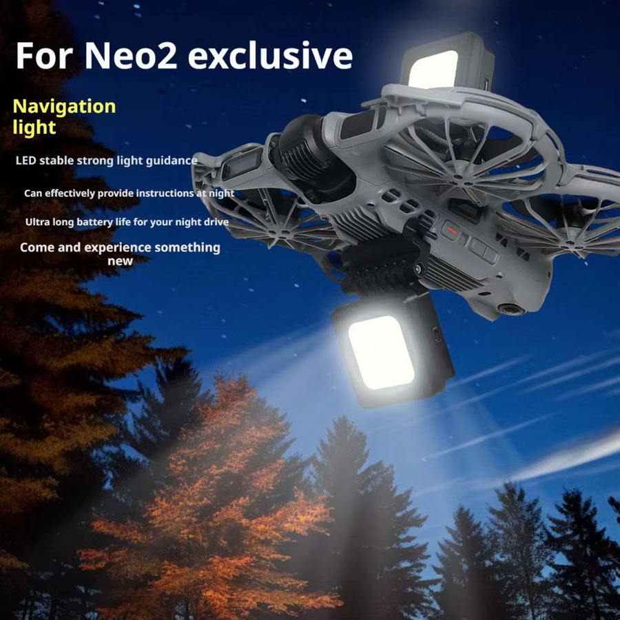 DJI Neo 2 Nachtfahrlicht Wiederaufladbare LED-Navigationslampe mit Schnellverschluss für das Landegestell - Bild 4