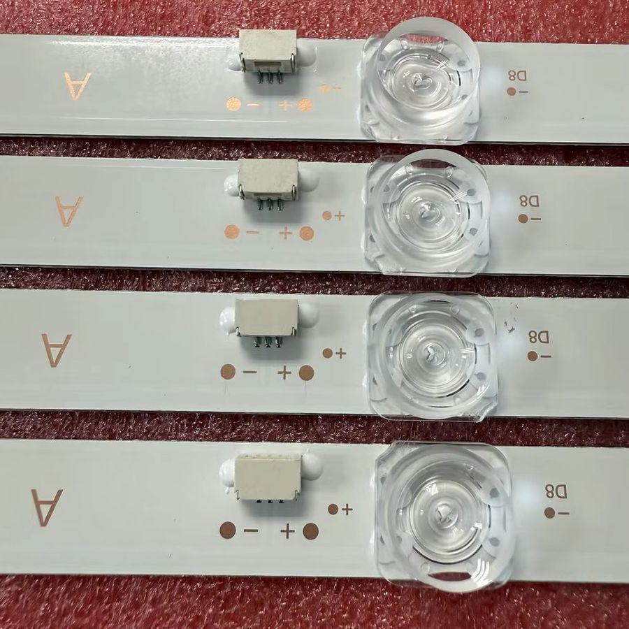 4 Stück LED-Streifen Set mit 12 LEDs für TCL 65P638, 65P735, 65S12, 65P638X1 und 65P735X1 - Bild 2