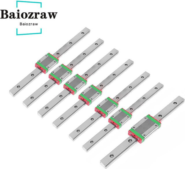 Baiozraw Linear Rail Kit für Voron 2.4 R2 3D Drucker mit MGN9H und MGN12H Schienen in Schwarz und Silber - Bild 1