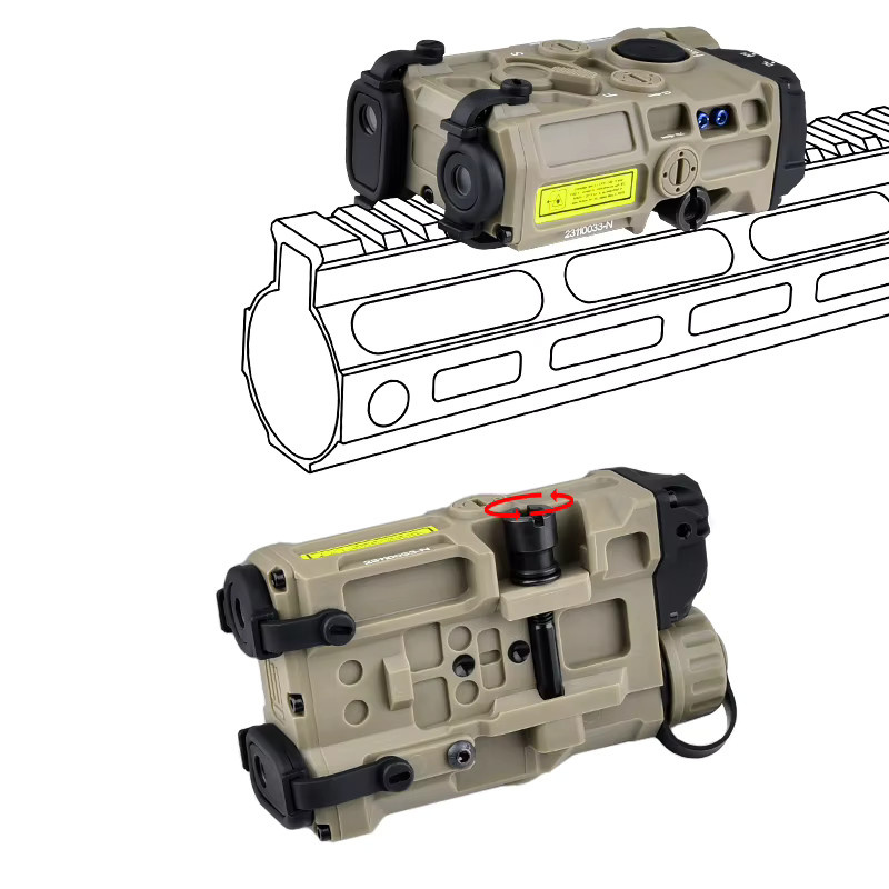 WADSN Kunststoff Nicht-Funktionale Batterie Box Dummy Spielzeug, für Airsoft 20mm Schiene, Waffe Pistole Cosplay Zubehör - Bild 2