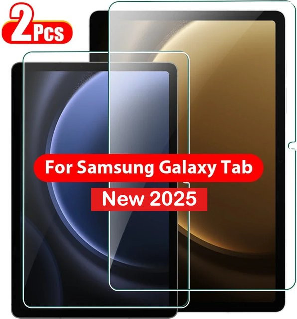 2er-Set Gehärtetes Glas Schutzfolie für Samsung Galaxy Tab S11 S10 Lite S9 Plus S7 S6 Lite A11 A9 Plus A8 A7 in Transparent - Bild 1